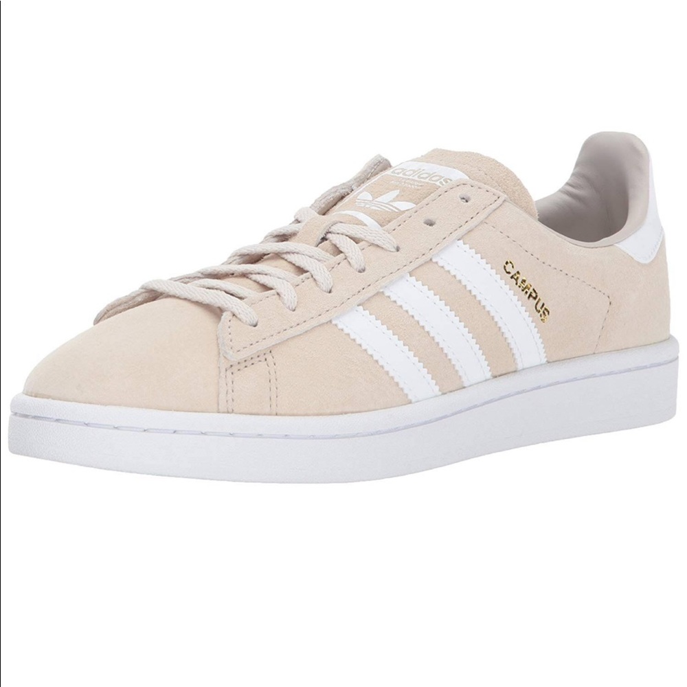 Adidas Womens Campus Low Top Lace Up Sneaker